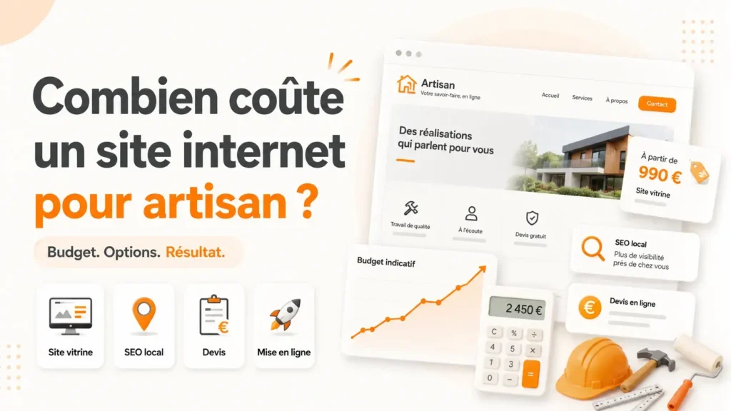 Combien coûte un site internet pour artisan ?