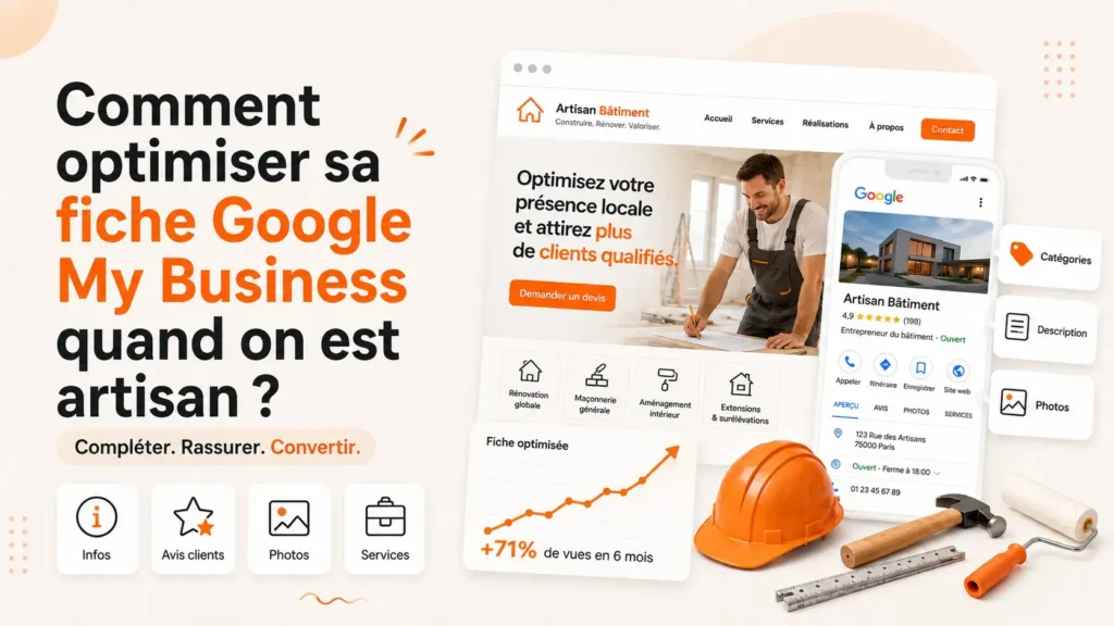 Comment optimiser sa fiche Google My Business quand on est artisan ?