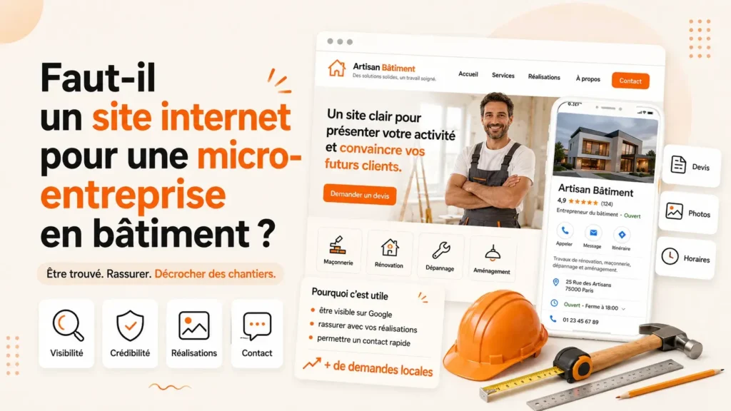 Faut-il un site internet pour une micro-entreprise du bâtiment ?
