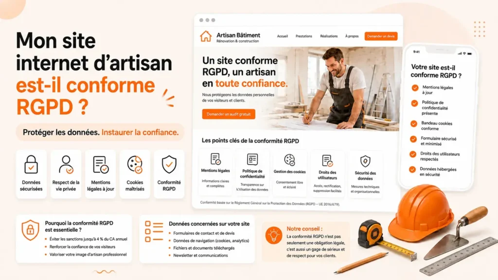 Mon site internet d'artisan est-il conforme RGPD ?
