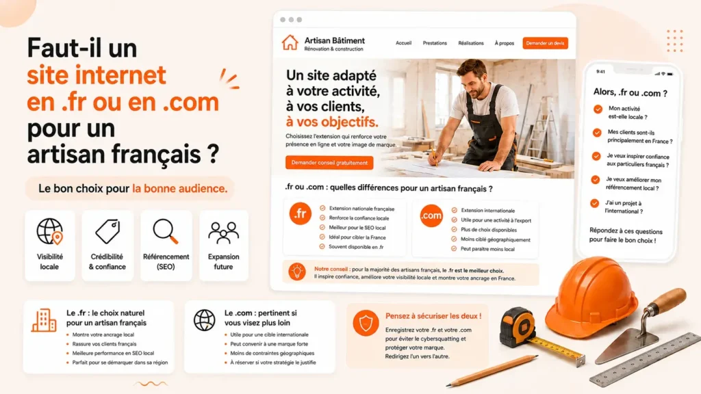 site internet en .fr ou en .com